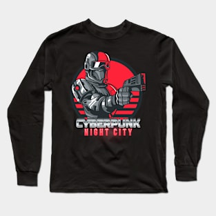 Cyberpunk Night City Long Sleeve T-Shirt
